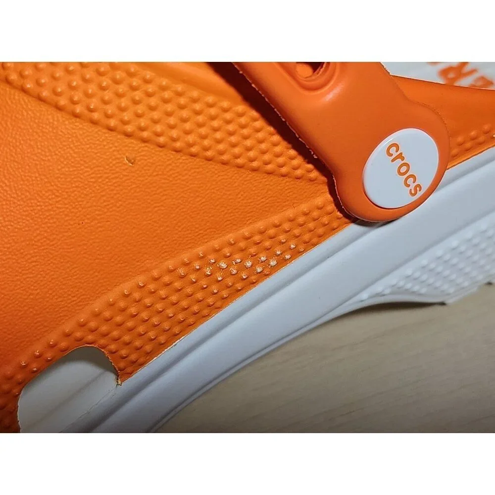 Clemson University Crocs Men's 11 Classic Tigers Clogs Shoes Orange
